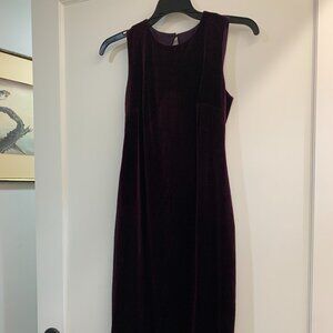 Purple Velvet Pea in the Pod Maternity Dress